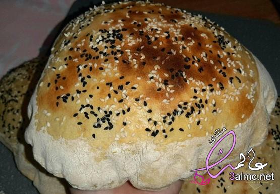 خبز الزبادي المنفوخ،طريقة عمل طريقة عمل خبز الزبادي،خبز الزبادي الطري 3almik.com_01_20_159