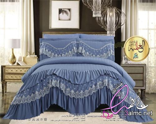 أجمل مفارش سرير للعروسه بكل الألوان/مفارش سرير تركي موقع كنتوسه